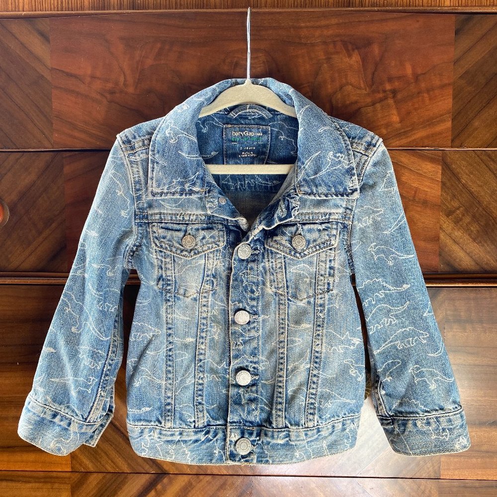 Fantastic dinosaur jean jacket by Baby Gap